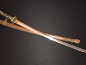 HOT STAMP—WW II Japanese Army Officer Samurai Sword/Old/Antique KOKUIN/MT FUJI