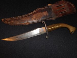 US WW2 NICHOLS Fighting Knife -Vtg/Antique/Combat/Old Collection -Buffalo Nickel
