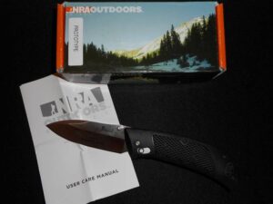 BENCHMADE PROTOTYPE—NRA Outdoors 12205 Rolling Lock Knife RARE MISSPELLING!