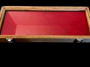 5 Oak Display Cases - Case for Gun/Knife/Watch/Duck Calls/Medals Collection