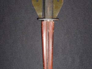 US WW II OSS STILETTO Knife w/Pancake Flipper Sheath -Old/WW2 Dagger Collection