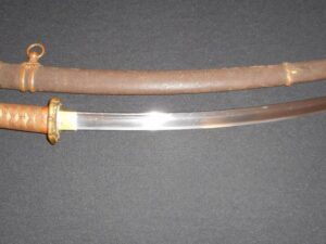 WW II Japanese Samurai PILOT/TANK CREW SWORD -Antique/Old Family NAGINATA NAOSHI