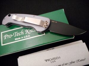 Pro-Tech Ca Sidekick Knife -BT #134 -Black Titanium Blade db
