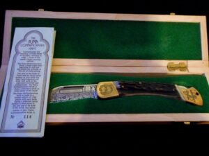 RARE Vtg PUMA Commemorative Knife -1769 -Antique Collection -Stag -New Old Stock