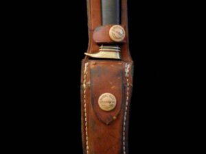 Antique EARLY 1960s Randall 4 Knife -BROWN BUTTON Johnson -Old Collection
