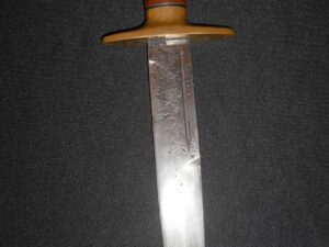 US WW2 Richtig Fighting Knife w/CORNISH SHEATH/Antique Dagger/FJR CLARKSON NEB