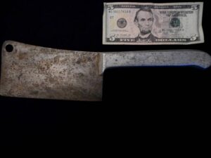 RARE Frank J Richtig Cleaver -Antique/Old Knife Collection -FJR CLARKSON NEB