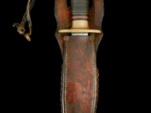 US WW2 RICHTIG Fighting Knife w/ALFRED CORNISH Sheath/F J R Clarkson Neb/Combat