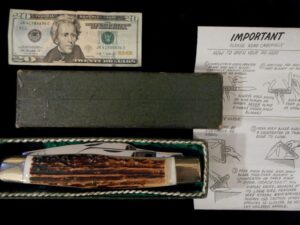 RARE Rigid STORE DISPLAY GIANT! RG-1000 Sportsmans Trophy Knife -Old/Antique