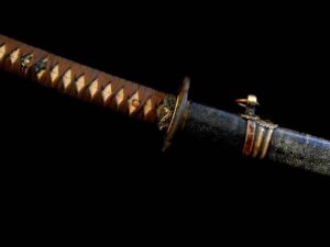 Antique SIGNED Japanese Samurai Katana Sword TSUBA/Old Guard