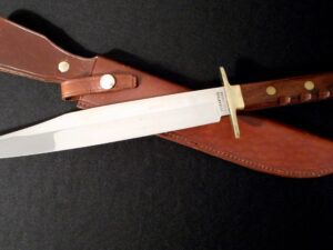 HUGE—Vintage William Rogers I CUT MY WAY Texas Bowie Fighting Knife -England