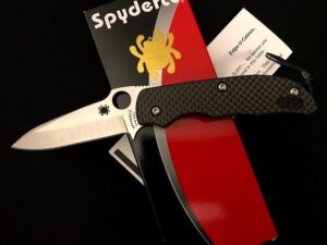 Spyderco TERZUOLA SLIPIT Knife -C131CFP C131 -NEW/Collection/CARBON FIBER Bob T