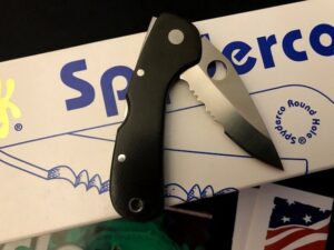 Spyderco BABY GODDARD Knife -Micarta -C20PS C20 -Rare/Collection -White Box