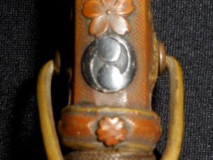 Rare YIN YANG Family Mon -Japanese WW2 Sword TSUKA Handle -Army/Samurai Gunto