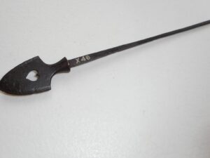 SIGNED Antique BOARS EYE Japanese Samurai Arrow Point -Arrowhead -Old Yanone