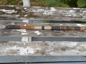 Antique Japanese Samurai Yari -SIGNED -Spear -WW2 US GI Bringback w/HORIMONO