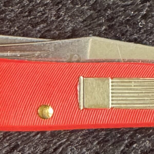 Remington 18875 Sure Shot Knife- Mini-Trapper- Red Handle- USA -