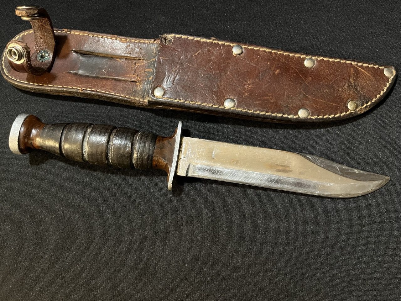 US WWII kabar Polished Commando Knife