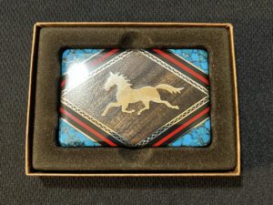 David Yellowhorse belt buckle by Knife maker