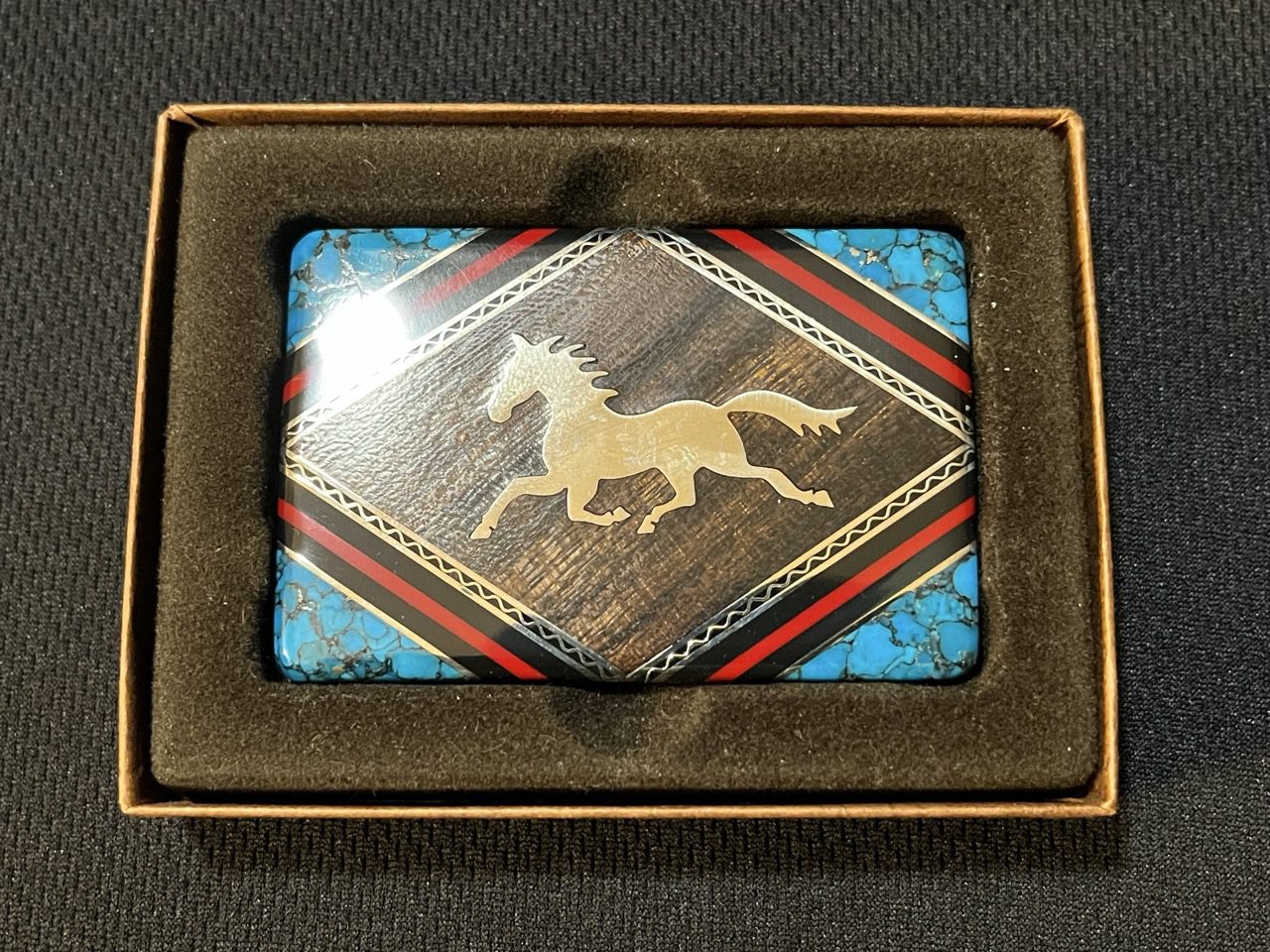 David Yellowhorse belt buckle by Knife maker