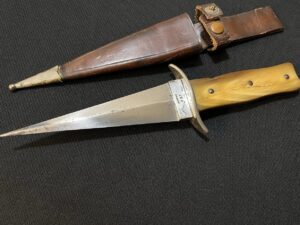 Old Antique French Dagger Mle Depose 427 with Boar Stamp