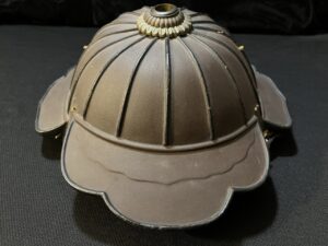 Antique Signed Samurai Jingasa Helmet