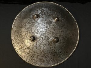 Antique Indo Persian Shield with Museam Tag