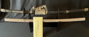 Old Japanese Tachi Sword with Kinzogan Fittings and NBTHK paper