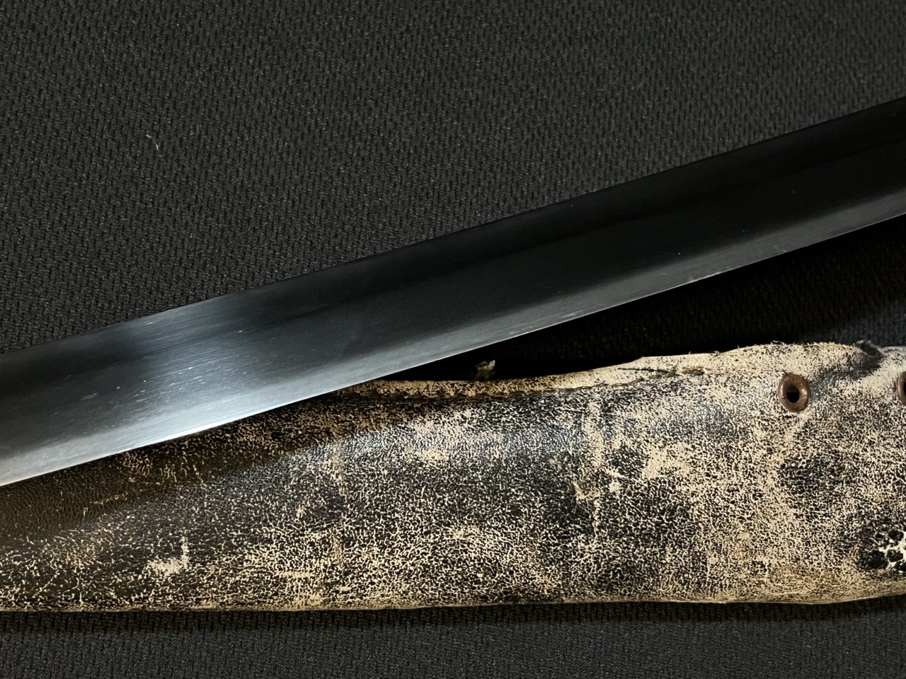 WWII Japanese Naval Sword -IJN Navy/Samurai/Antique/Sharkskin & COMBAT COVER - Image 6