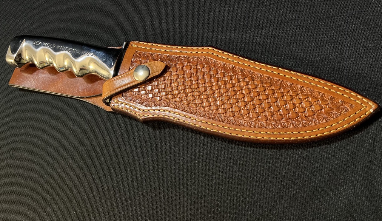 Sea Wolf UDT Knife -Made by Gus Marsh (1 of 200 made) -w/Sheath! -Co USA - Image 2