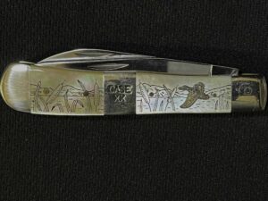 Case Pearl Trapper Knife with Waterfowl/Ducks Scene