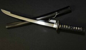 Antique Japanese Samurai Sword by Hizen no Kami Fujiwara Kanemasa