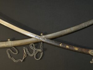 American Eagle Head Sword / Saber with Blued & Gold Gilt Blade