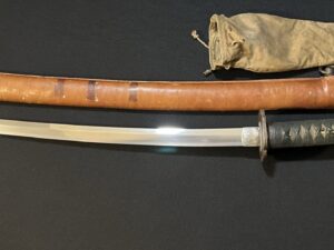 Old Japanese Army Sword with Canvas tsuka cover