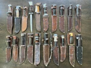 US WWII Knives Lot of 20 Issue and Theater