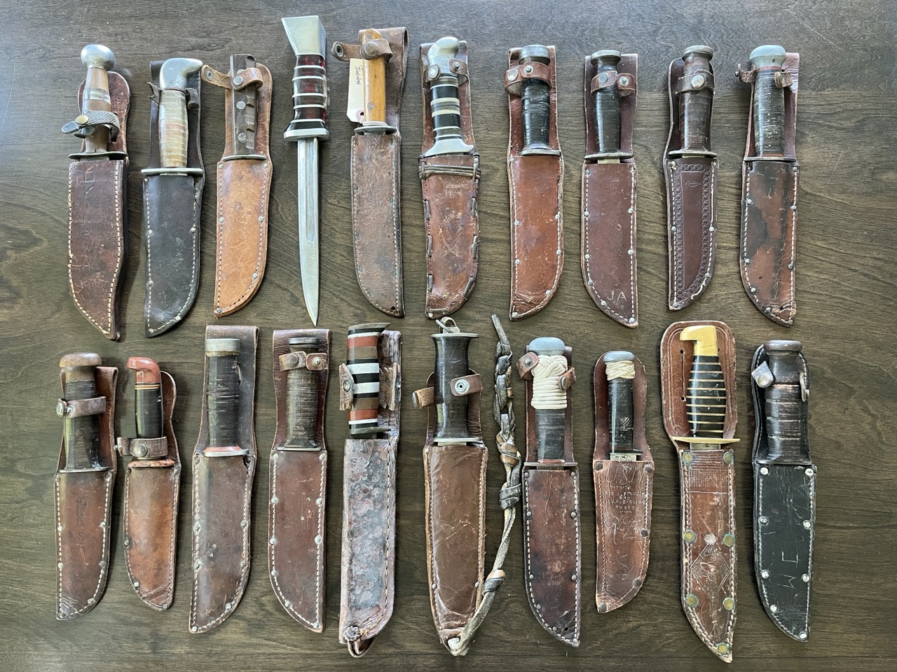 US WWII Knives Lot of 20 Issue and Theater
