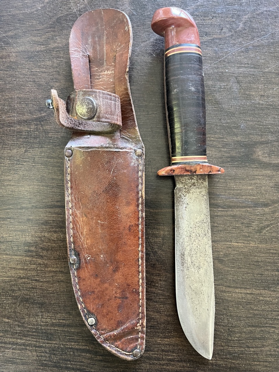 US WWII Knives Lot of 20 -Issue and Theater -10 Vet ID'd -WW2 Collection - Image 3