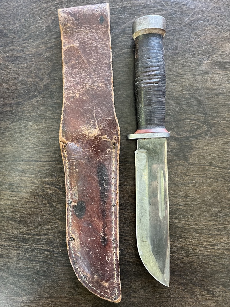 US WWII Knives Lot of 20 -Issue and Theater -10 Vet ID'd -WW2 Collection - Image 4