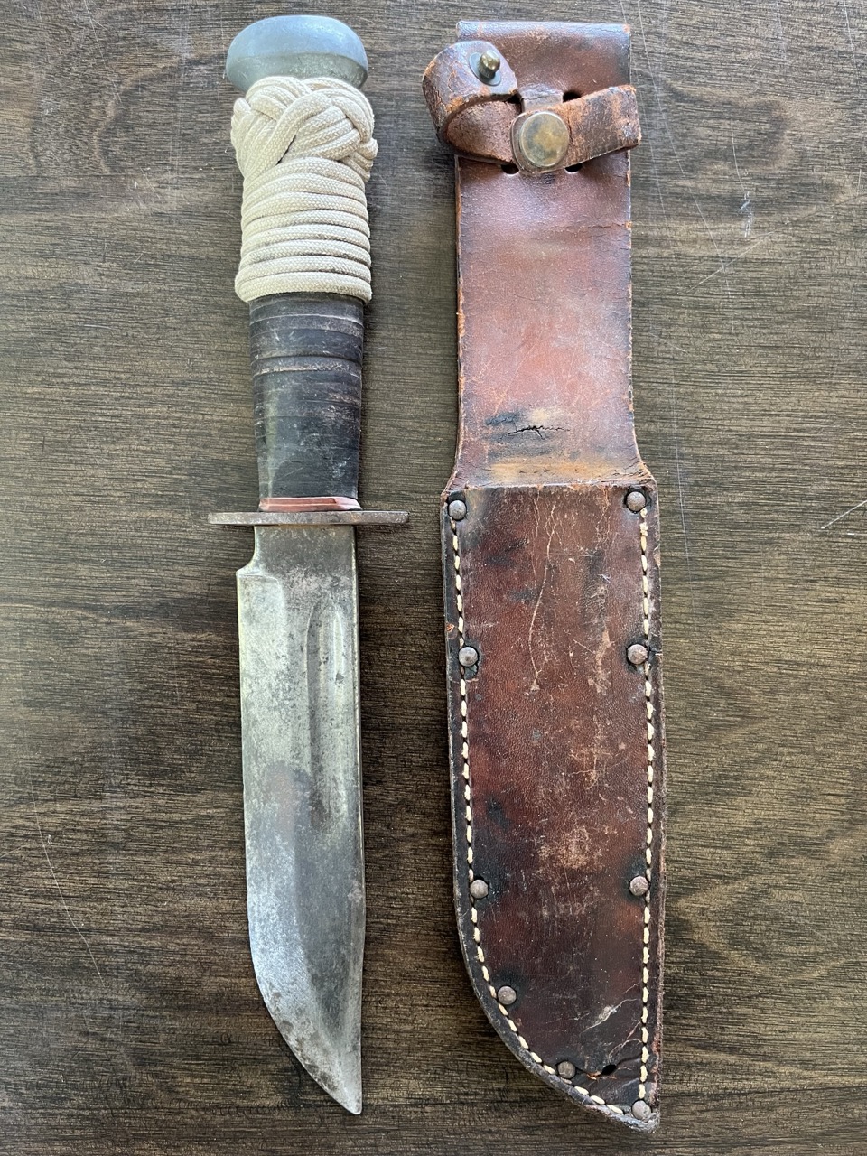 US WWII Knives Lot of 20 -Issue and Theater -10 Vet ID'd -WW2 Collection - Image 8