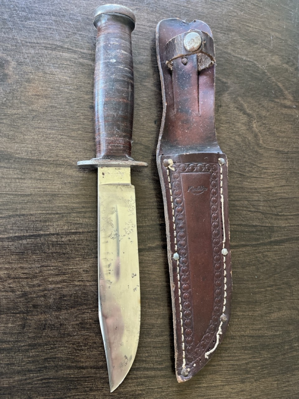 US WWII Knives Lot of 20 -Issue and Theater -10 Vet ID'd -WW2 Collection - Image 20