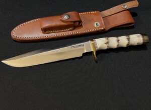 Randall Model 1 Knife with Finger Grooved Stag Grip