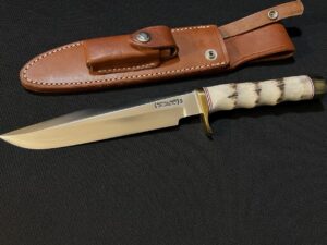 Randall Model 1 Knife with Finger Grooved Stag Grip