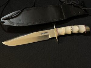 Randall 14 Attack Knife with Finger Groove Stag Handle