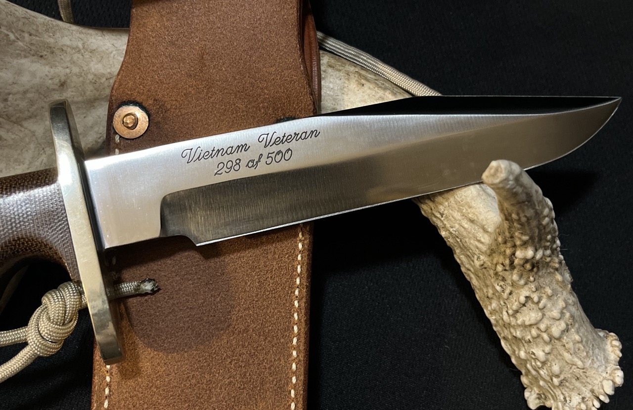 VIETNAM VETERAN RANDALL KNIFE #298 of 500 MADE -Orlando Fla - Image 8