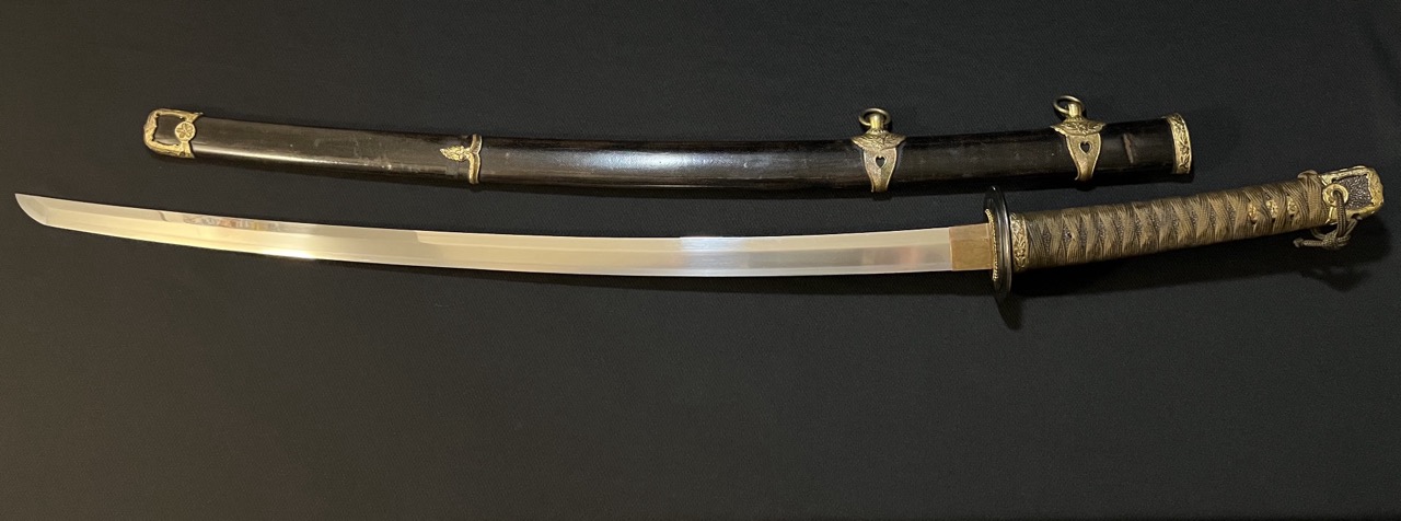 NAVAL Yasukuni Shrine Sword -RARE WWII Japanese NAVY by Yasushige -Kai Gunto - Image 5