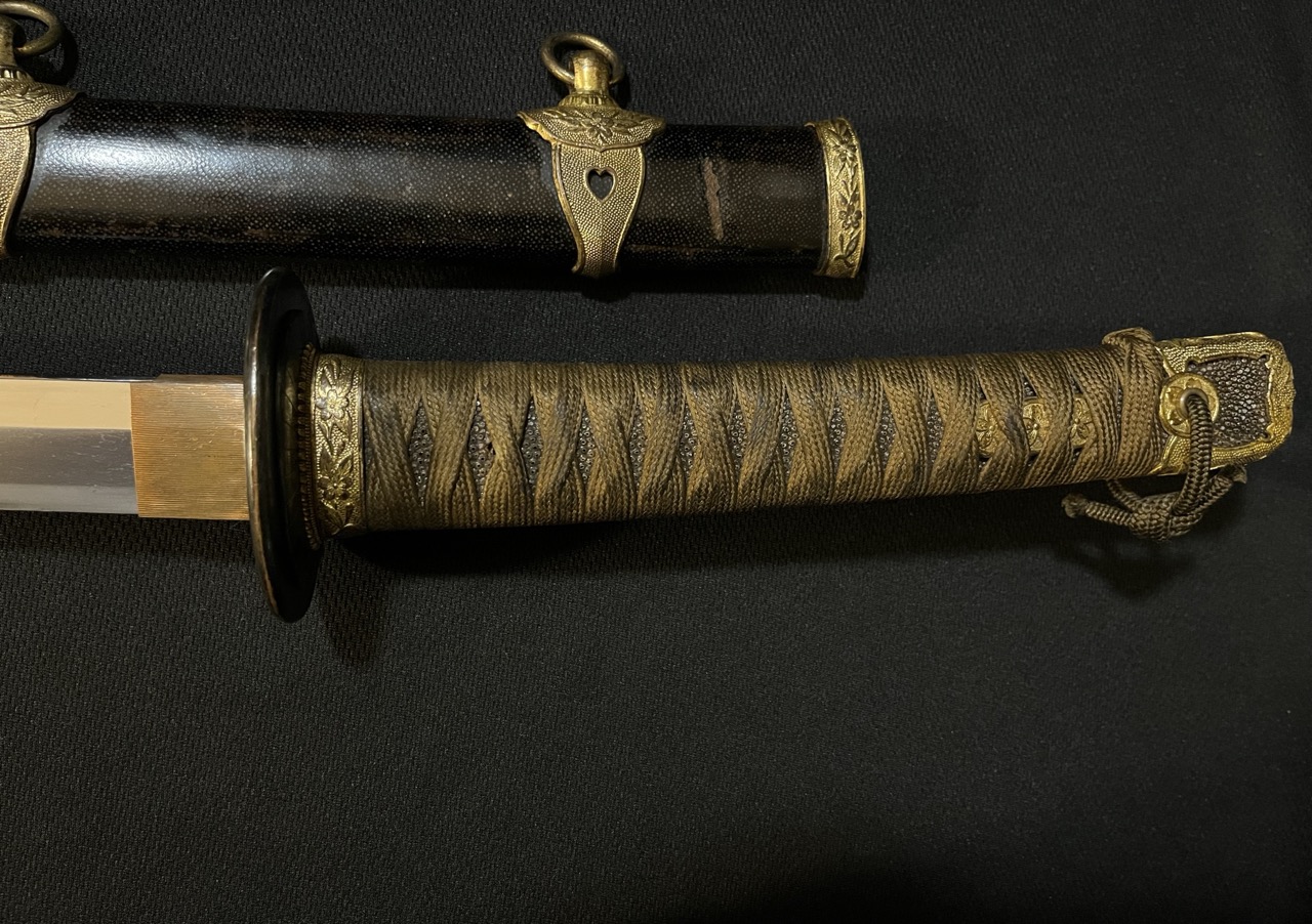 NAVAL Yasukuni Shrine Sword -RARE WWII Japanese NAVY by Yasushige -Kai Gunto - Image 6