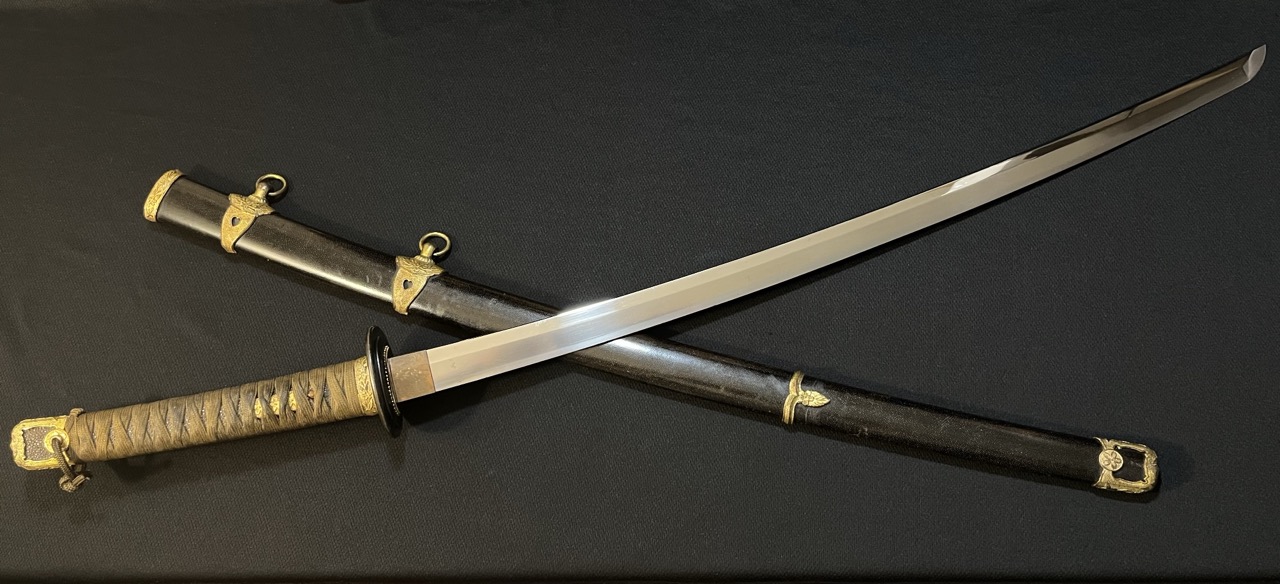 NAVAL Yasukuni Shrine Sword -RARE WWII Japanese NAVY by Yasushige -Kai Gunto - Image 11