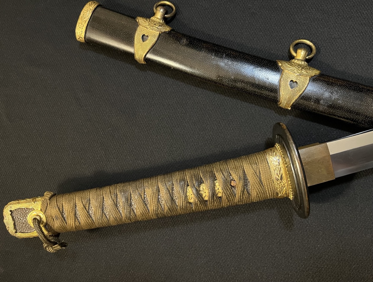 NAVAL Yasukuni Shrine Sword -RARE WWII Japanese NAVY by Yasushige -Kai Gunto - Image 12