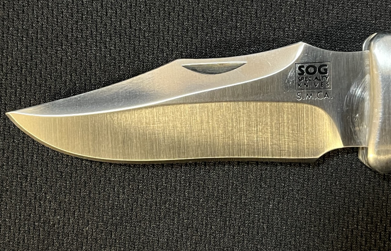 SOG Tomcat Knife -1st Generation S M CA Tactical Folder w/Sheath -bw - Image 3
