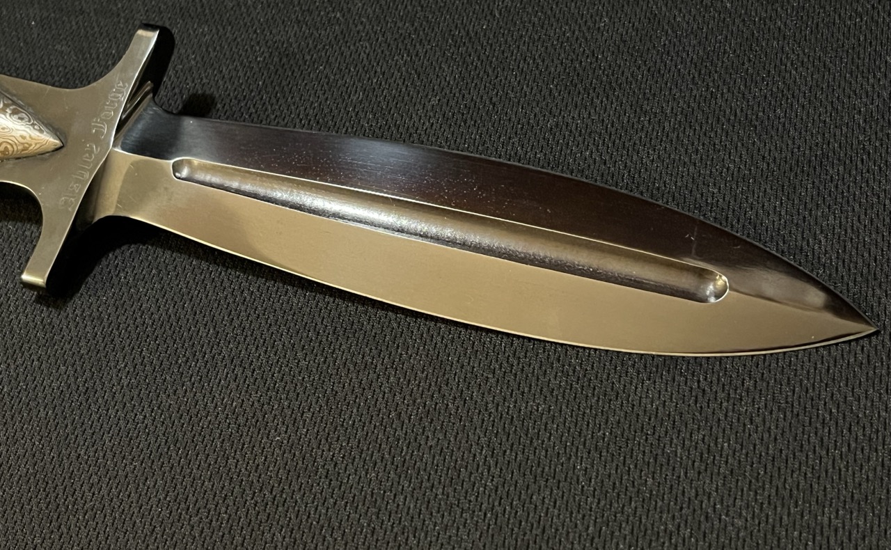 RARE Ashley Forge Knife -Paul Bartrug Custom Mokume Dagger -ABS Master Smith -bw - Image 2